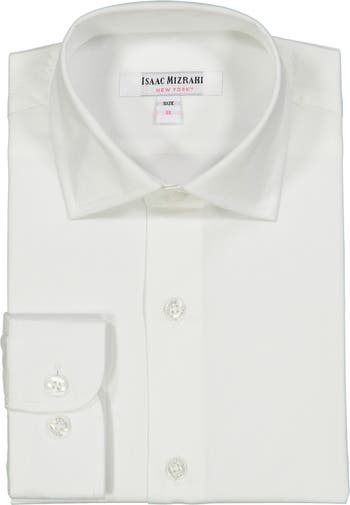 Однотонная классическая рубашка Isaac Mizrahi New York
