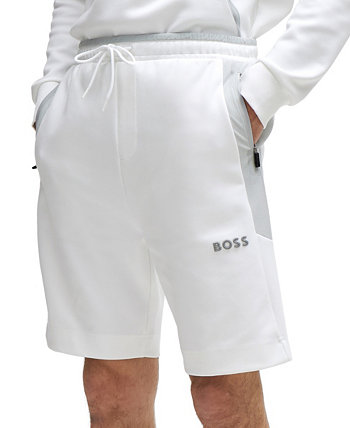 Мужские шорты с объемным логотипом BOSS