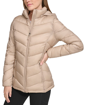 Пуховое пальто с капюшоном для женщин, созданное для Macy's Charter Club
