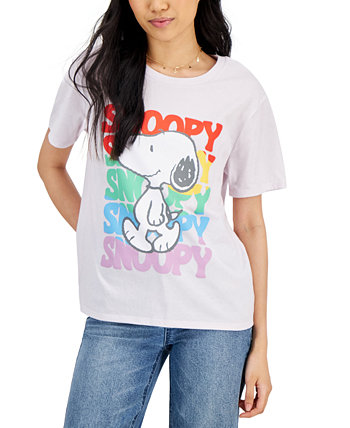 Juniors' Rainbow Snoopy T-Shirt Peanuts