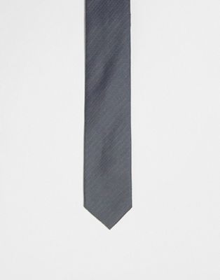 Стандартный темно-серый галстук ASOS DESIGN ASOS DESIGN