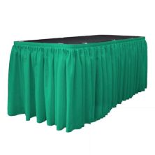Polyester Poplin Table Skirt 21-foot By 29-inch Long With 15 L-clips Slickblue