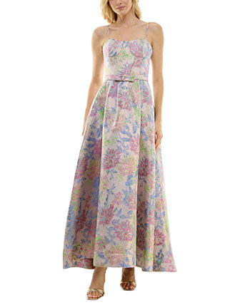 Женское платье из жаккарда с цветочным принтом металлик Taylor