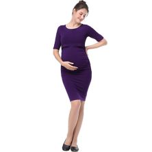 Платье-футляр для беременных Pokkori с рюшами для кормления Pokkori