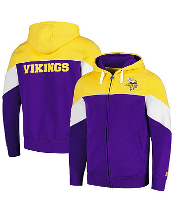 Мужская фиолетово-золотая толстовка с молнией во всю длину Minnesota Vikings Running Back Starter