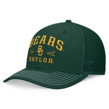 Men's Top of the World Green Baylor Bears Carson Trucker Adjustable Hat Top of the World