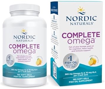 Омега-3 комплекс 565 мг с EPA и DHA, 60 мягких капсул, лимонный вкус Nordic Naturals