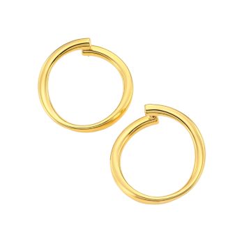 Дизайнерские серьги-кольца из желтого золота 18 карат Roberto Coin