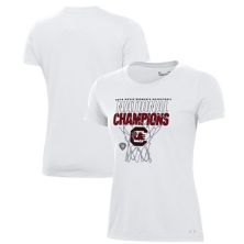 Women's Under Armour  White South Carolina Gamecocks 2024 NCAA Women's Basketball National Champions Locker Room T-Shirt Under Armour
