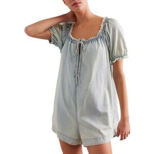 Daisy Denim Babydoll Romper Free People