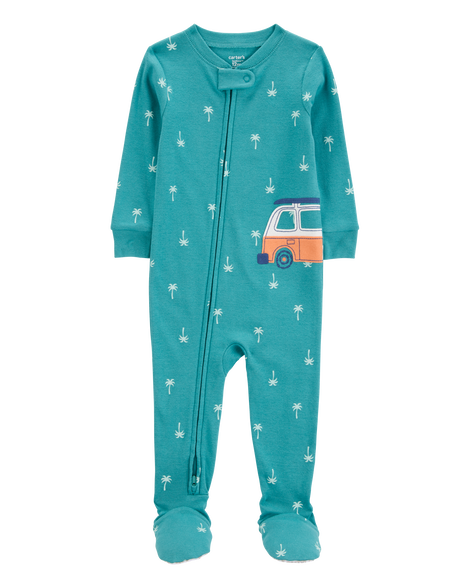 Baby Car Polka Dot Snug Fit Cotton 1-Piece Pajamas Carter's