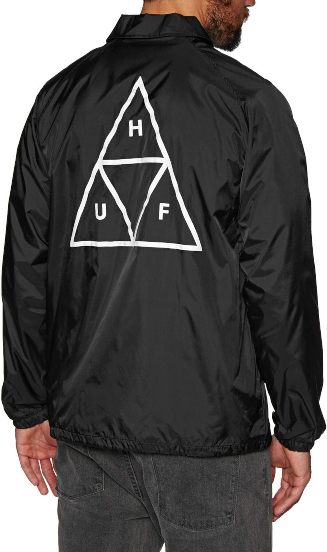HUF Men's Essentials Tt Coaches Jacket HUF