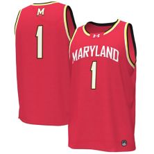Реплика мужской баскетбольной майки Under Armour #1 Red Maryland Terrapins Under Armour