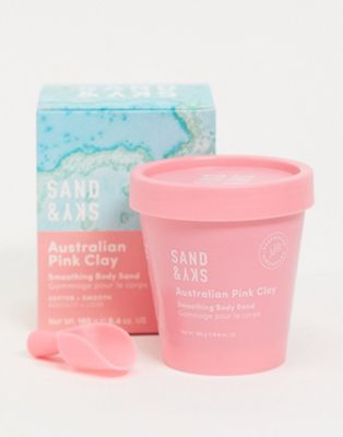 Sand & Sky Разглаживающий песочный скраб для тела с австралийской розовой глиной, 6,4 унции Sand & Sky