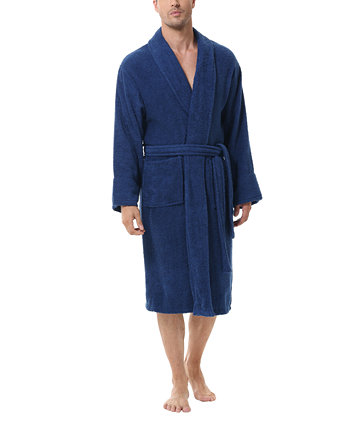 Men's All Cotton Terry Robe INK+IVY
