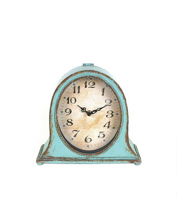 Декоративные металлические каминные часы, цвет морской волны 3R Studio
