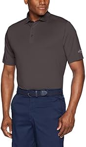 Callaway Men's Solid Micro Hex Performance Golf Polo Shirt with UPF 50 Protection (Size Small-3x Big & Tall) Callaway