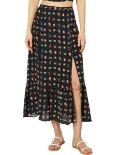 Marah Skirt in Black/Objects Print Paige