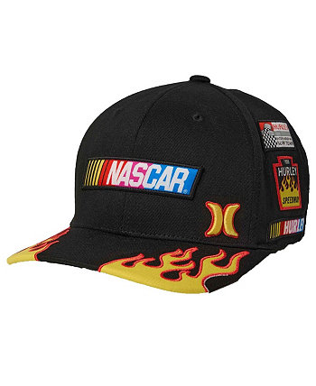 Мужская черная кепка NASCAR Tri-Blend Flex Fit Hurley