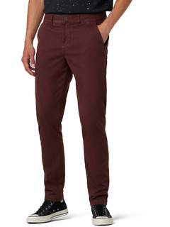 Классические узкие прямые брюки-чиносы красно-коричневого цвета Hudson Jeans