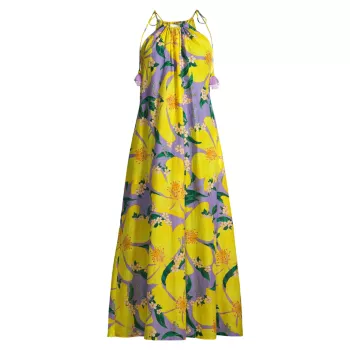 Платье макси с цветочным принтом Pietra Farm Rio