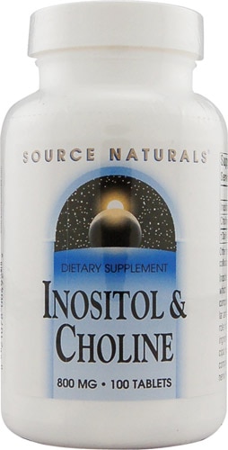 Source Naturals Инозитол и холин — 800 мг — 100 таблеток Source Naturals