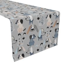 Table Runner, 100% Polyester, 12x72&#34;, Cartoon Pets Fabric Textile Products