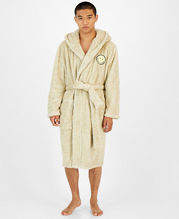 Мужской флисовый халат с капюшоном и вышивкой смайликов, созданный для Macy's Sun & Stone