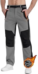 INYO Men's Snow Ski Hiking Pants, Outdoor Mountain Climbing Skiing Camping Pants INYO