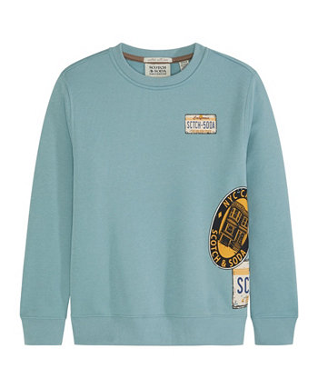 Мальчикова Флисовая Толстовка Scotch & Soda Big Boys Graphic Fleece Crew Shirt Scotch & Soda