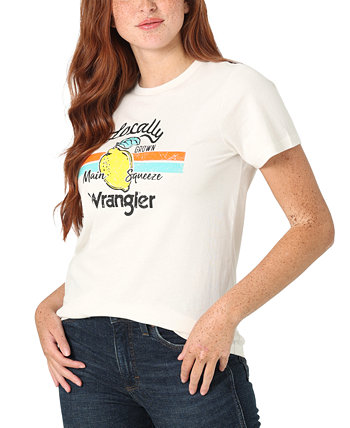 Женская футболка с логотипом местного производства и графическим принтом Wrangler