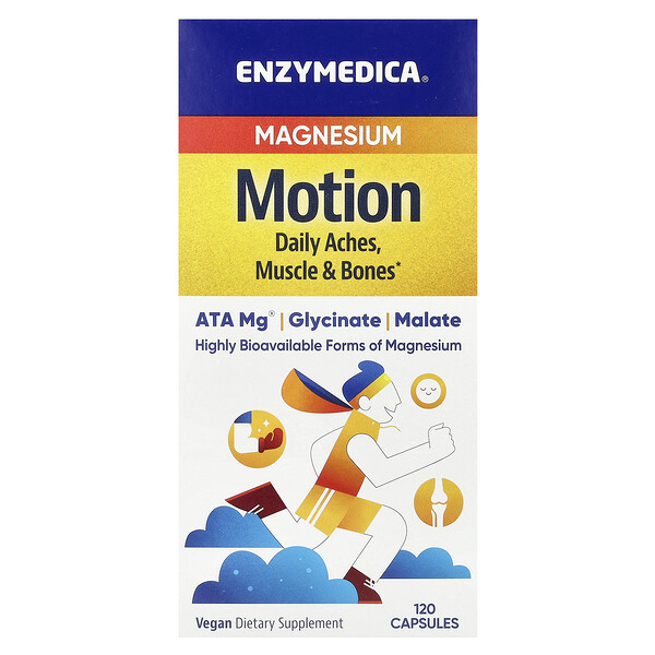 Магний Motion - 120 капсул - Enzymedica Enzymedica