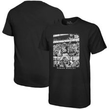 Мужская черная футболка Majestic Threads Saquon Barkley New York Giants с изображением игрока большого размера Majestic