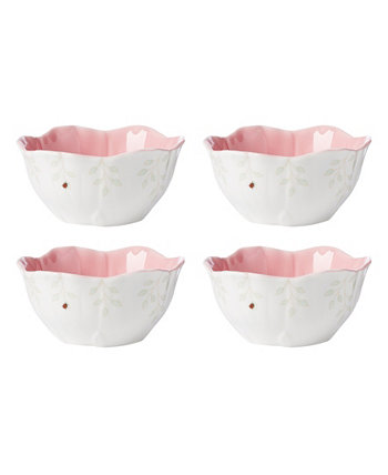 Butterfly Meadow Floral Dessert Bowls, Set of 4 Lenox