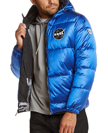 Мужская двусторонняя куртка-пуховик «два в одном», вдохновленная НАСА, с внутренней частью космонавта Space One