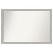 Bel Volto Non-beveled Wood Bathroom Wall Mirror Amanti Home