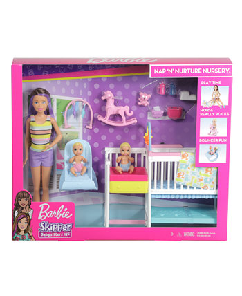 Детские куклы и игровой набор Skipper Babysitters Inc Nap 'N' Nurture Barbie