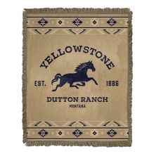 Yellowstone Dutton Ranch Horse Jacquard Throw Licensed Character