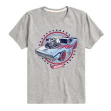 Красная, белая, синяя футболка с рисунком звезд Hot Wheels для мальчиков 8–20 лет Hot Wheels