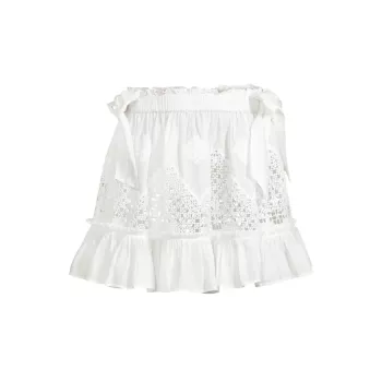 Harley Lace Cover-Up Miniskirt Ramy Brook