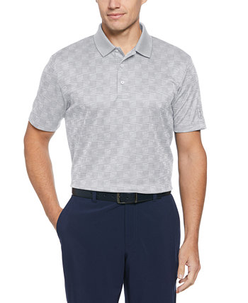 Мужская жаккардовая рубашка-поло для гольфа с короткими рукавами Big & Tall Energy PGA TOUR