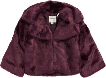 Habitual Zoey Faux Fur Bell Sleeve Jacket HABITUAL girl