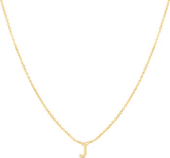 Ожерелье с буквой J из 14-каратного золота KARAT RUSH