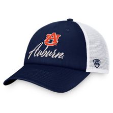 Women's Top of the World Navy/White Auburn Tigers Charm Trucker Adjustable Hat Top of the World