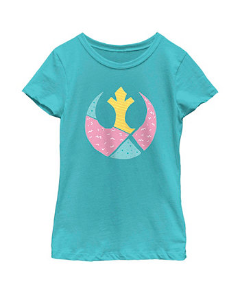 Girl's Star Wars Easter Egg Rebel Alliance Logo  Child T-Shirt Disney