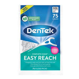 DenTek Complete Clean Fresh Mint Angled Floss Picks 75 ea (Pack of 3) Visit the DenTek Store