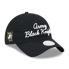 Women's New Era Black Army Black Knights Script 9TWENTY Adjustable Hat New Era