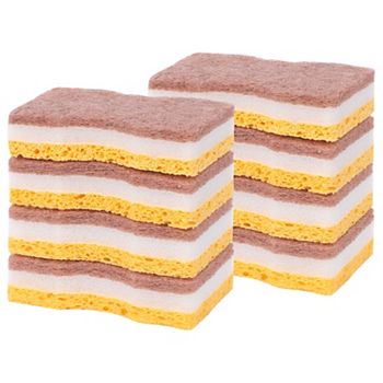 Scrub Sponges Kitchen, Scrub Dish Sponges, Dual-Sided Cleaning Sponges for Kitchen REGALWOVEN