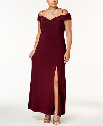 Модное платье больших размеров с открытыми плечами Morgan & Company