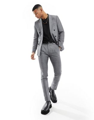 Черно-белые узкие брюки с узором «елочка» Gianni Feraud Gianni Feraud